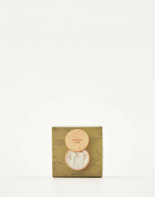 Airpods Caja Bambú Redonda