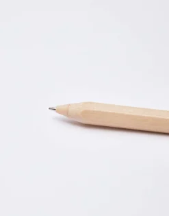 Bolígrafo Madera Con Goma