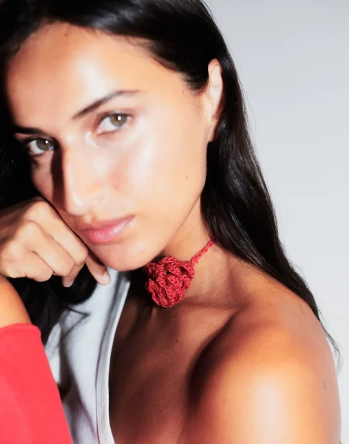 Collar Crochet Flor