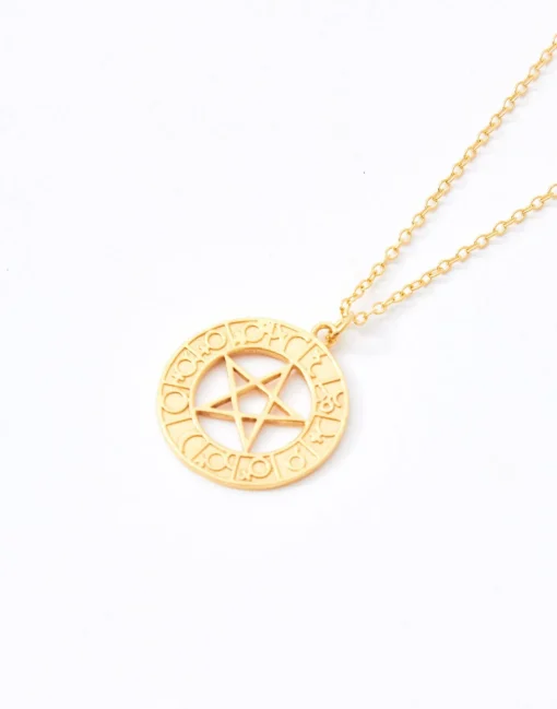 Collar Zodíaco Estrella Baño De Oro