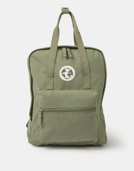 Mochila Cuadrada Canvas Lavado