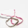 Pack 2 Pulseras Ribete Dorado