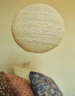 Pantalla Lámpara Macramé 35,5 Cm