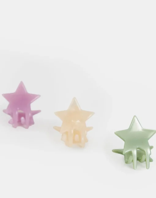 Set 3 Pinzas Pelo Estrellitas