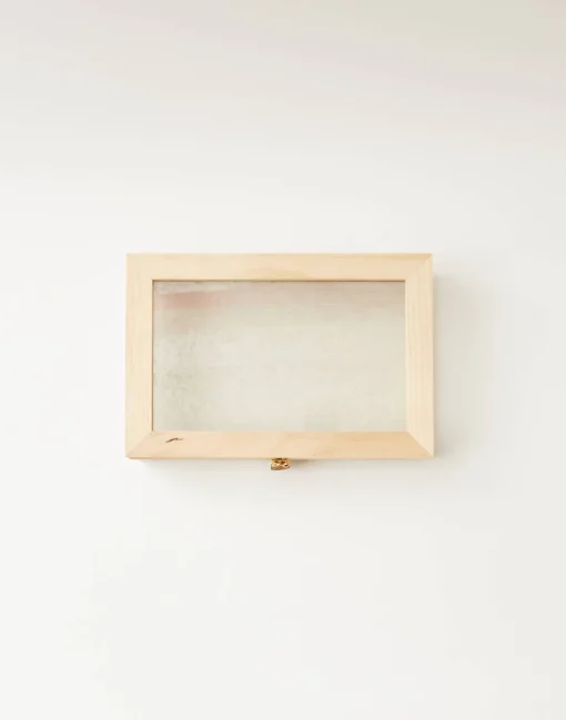 Vitrina Cristal Y Madera Pequeña