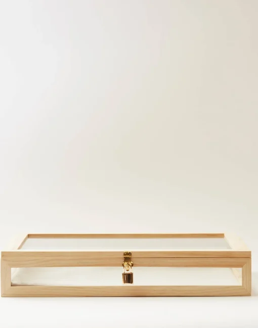 Vitrina Cristal Y Madera Grande